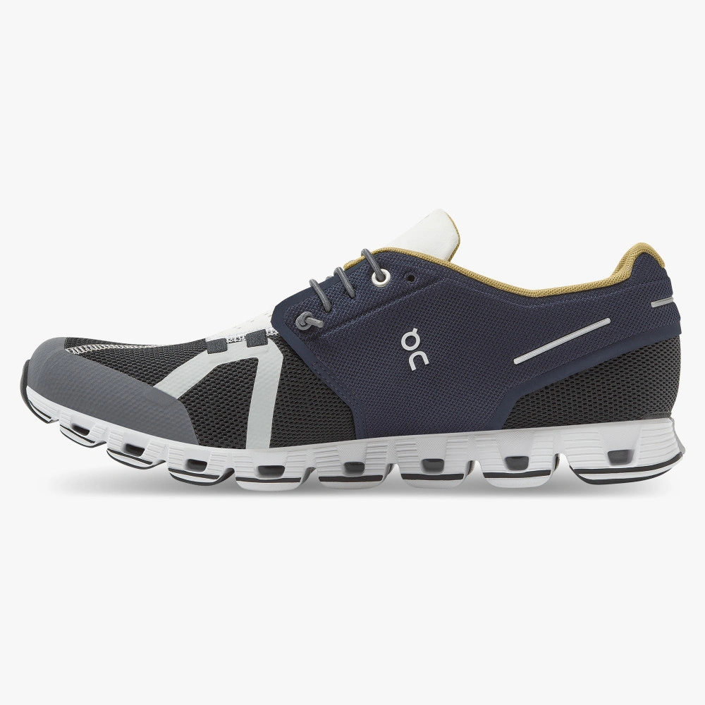 ON Running Cloud 70 | 30 Herresløbesko: Cobble og Jungle Farver - Løb Fri, Outlet Pris Schweiz!